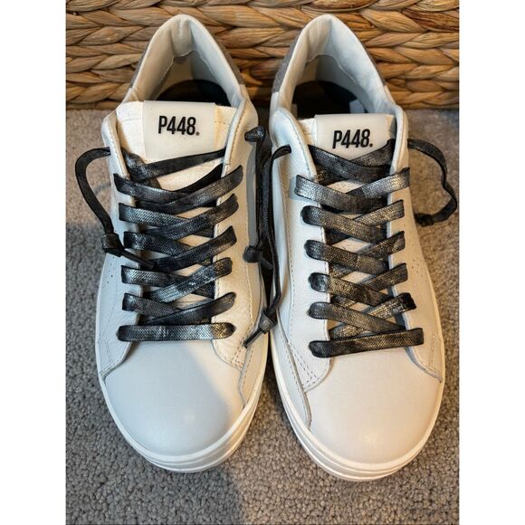 P448 JOHN MATTE/GLITTER sneaker Sz. 38, 7.5/8, $298 - Picture 4 of 12